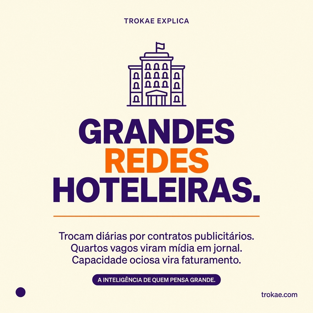 Grandes redes hoteleiras trocam diárias por contratos publicitários — quartos vagos viram mídia em jornal